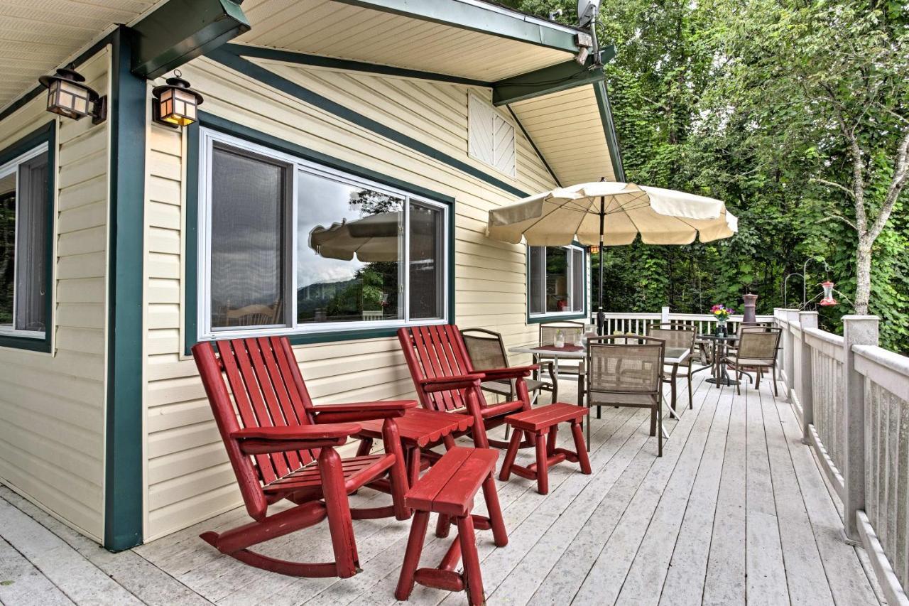Secluded Mountain Home With Stunning Views And Deck! Bryson City Esterno foto