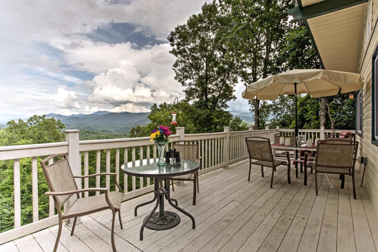 Secluded Mountain Home With Stunning Views And Deck! Bryson City Esterno foto