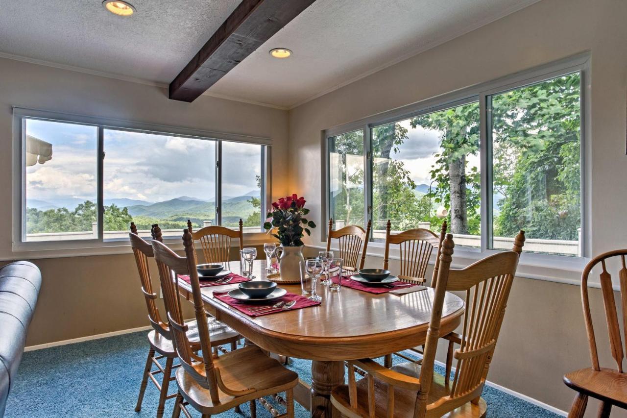 Secluded Mountain Home With Stunning Views And Deck! Bryson City Esterno foto